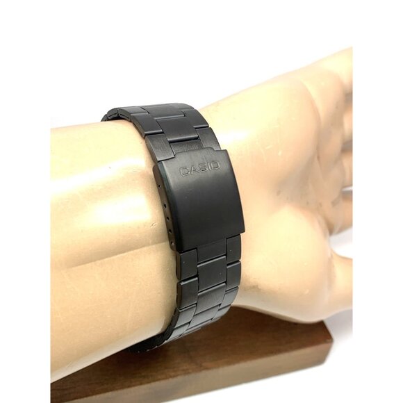 Casio Men's Watch MTP-VD03 Quartz Analog Black Dial Stainless Steel 41mm 5058 - Picture 11 of 15